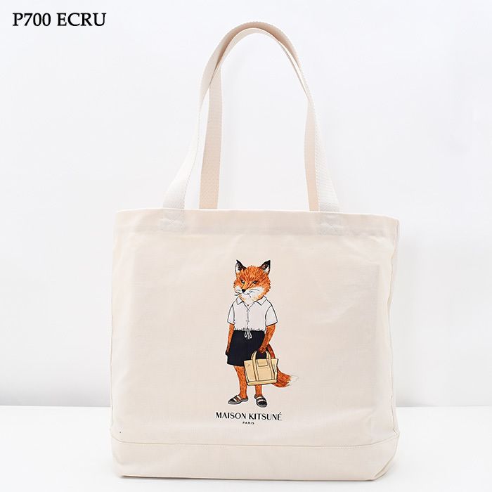 MAISON KITSUNE メゾン キツネ トートバッグ ドレスド フォックス
