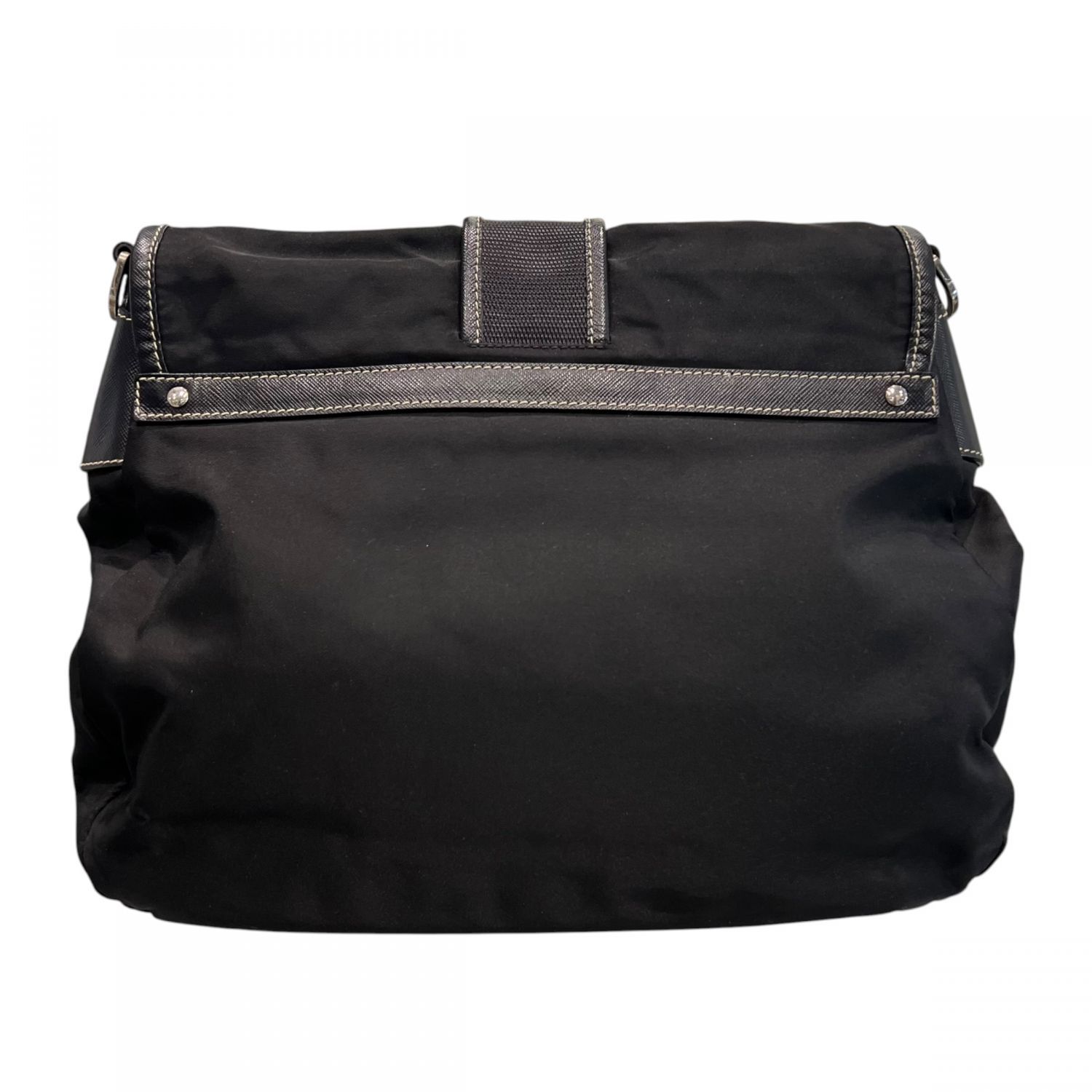中古】 PRADA プラダ 三角ロゴプレート 斜め掛け ショルダーバッグ 