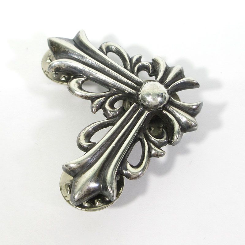 【三重本店】 中古 CHROME HEARTS | クロムハーツ STICK PIN FLRL スティック ピン フローラルコーナー / ピンバッジ ピンズ シルバー 【134】