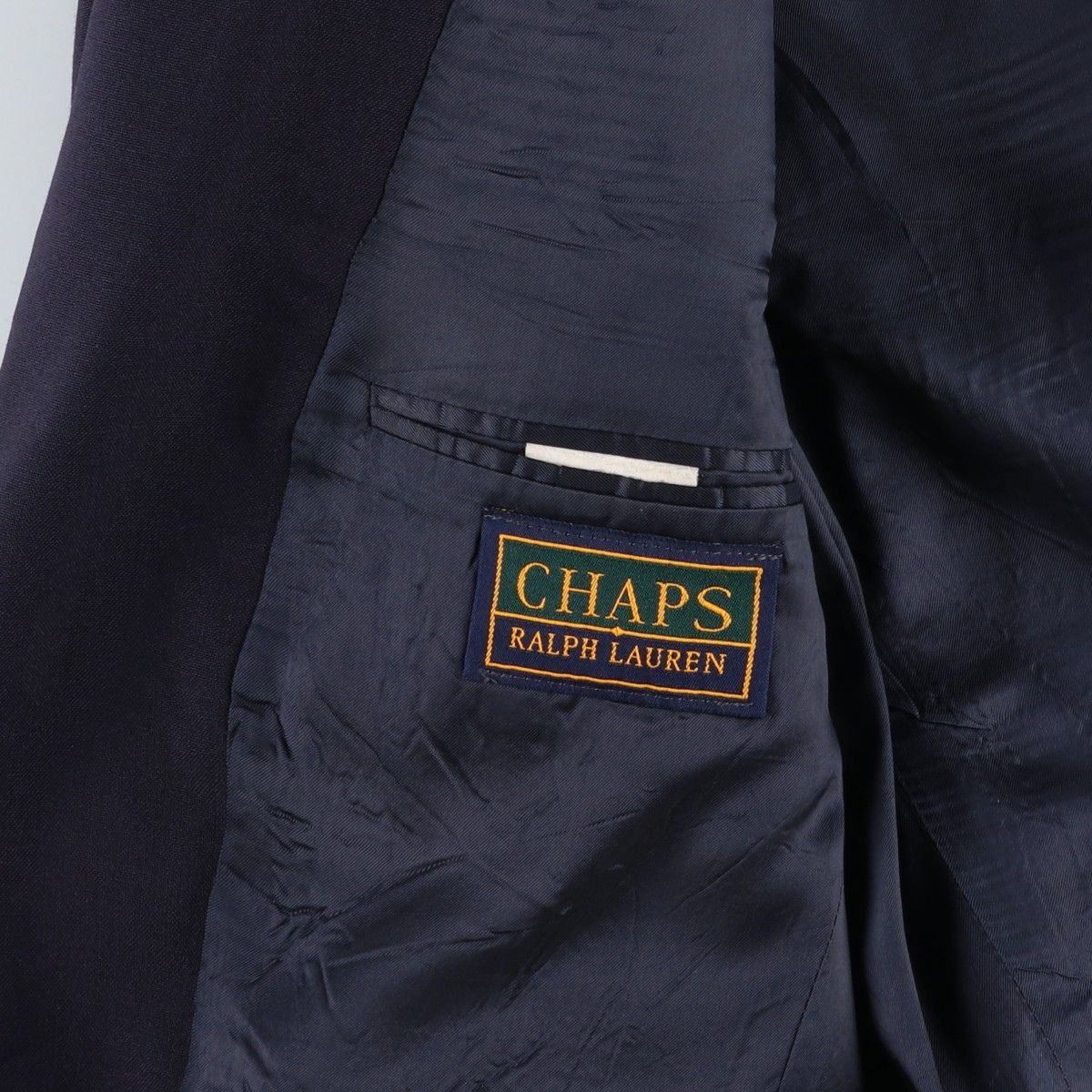 古着 90年代 ラルフローレン Ralph Lauren CHAPS チャップス 紺
