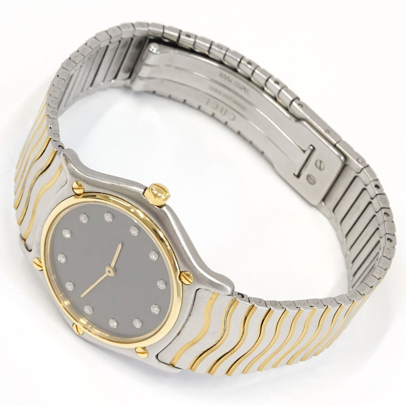 EBEL エベル クラシックウェーブ 181909 メンズ クォーツ ダイヤモンド 