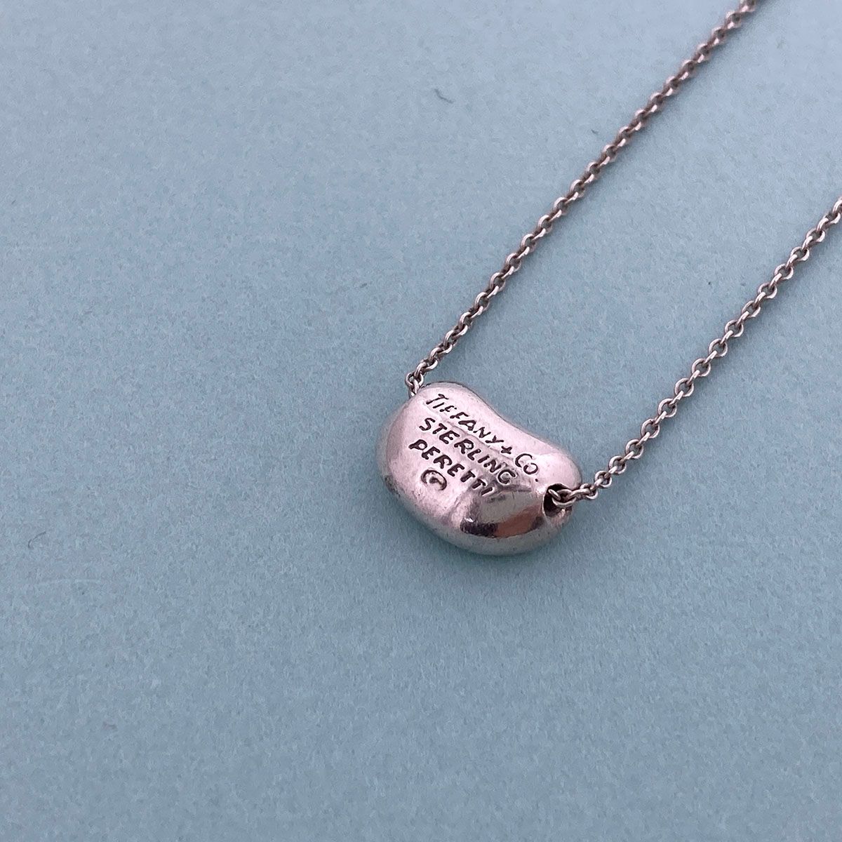 ☆TIFFANY ビーンネックレス SV925 40cm 送料無料 T-36 