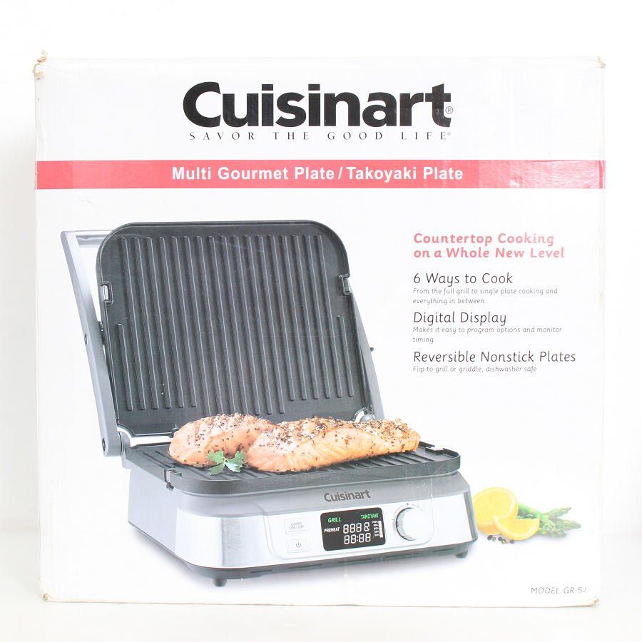 美品】クイジナート マルチグルメプレート GR-5J たこ焼きプレート付き