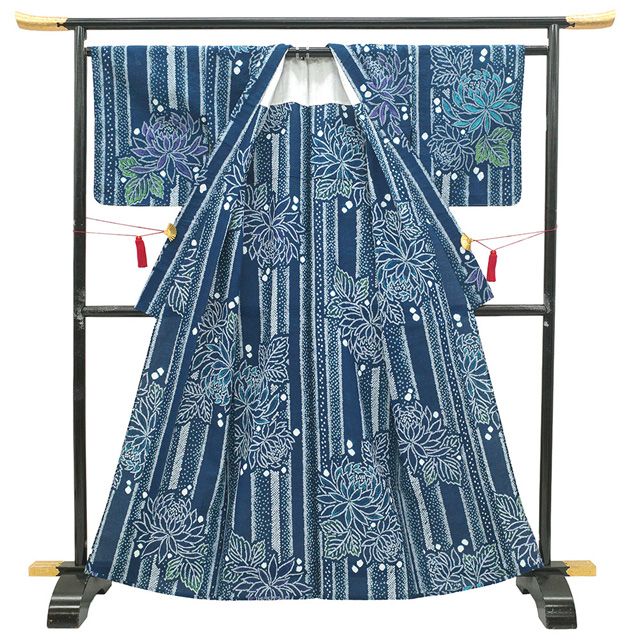 新古品】 本場有松鳴海絞り 浴衣 夏物 有松 未使用 ゆかた 絞り 木綿