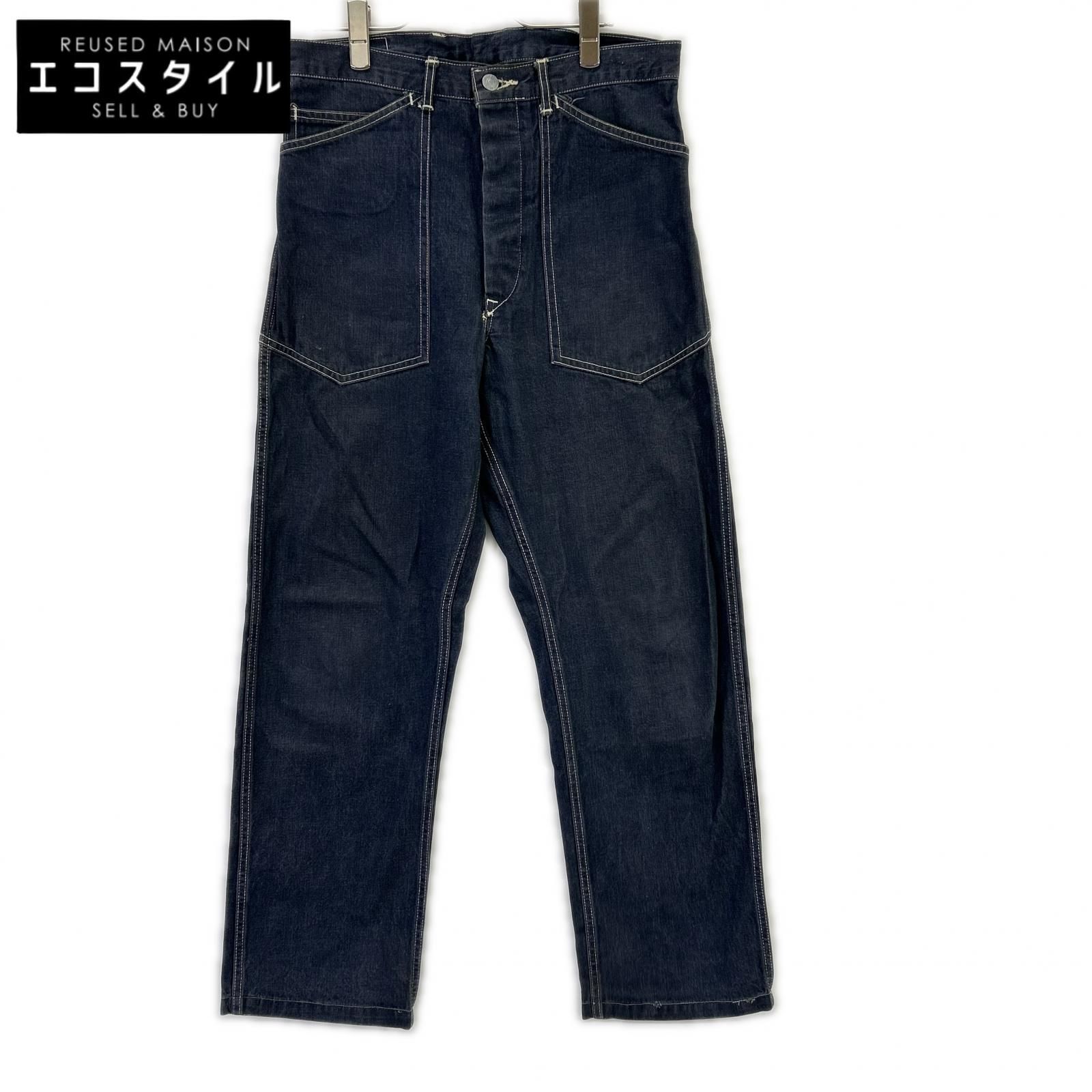 メンズ EVISU エヴィス 2501 牛タグ カモメ シンチバック デニム 32×35