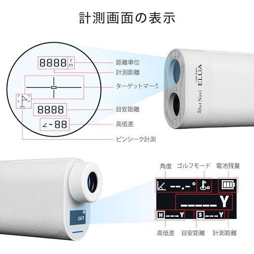 Shot Navi ゴルフレーザー距離計 Laser Sniper ELUA シリーズ/サブ