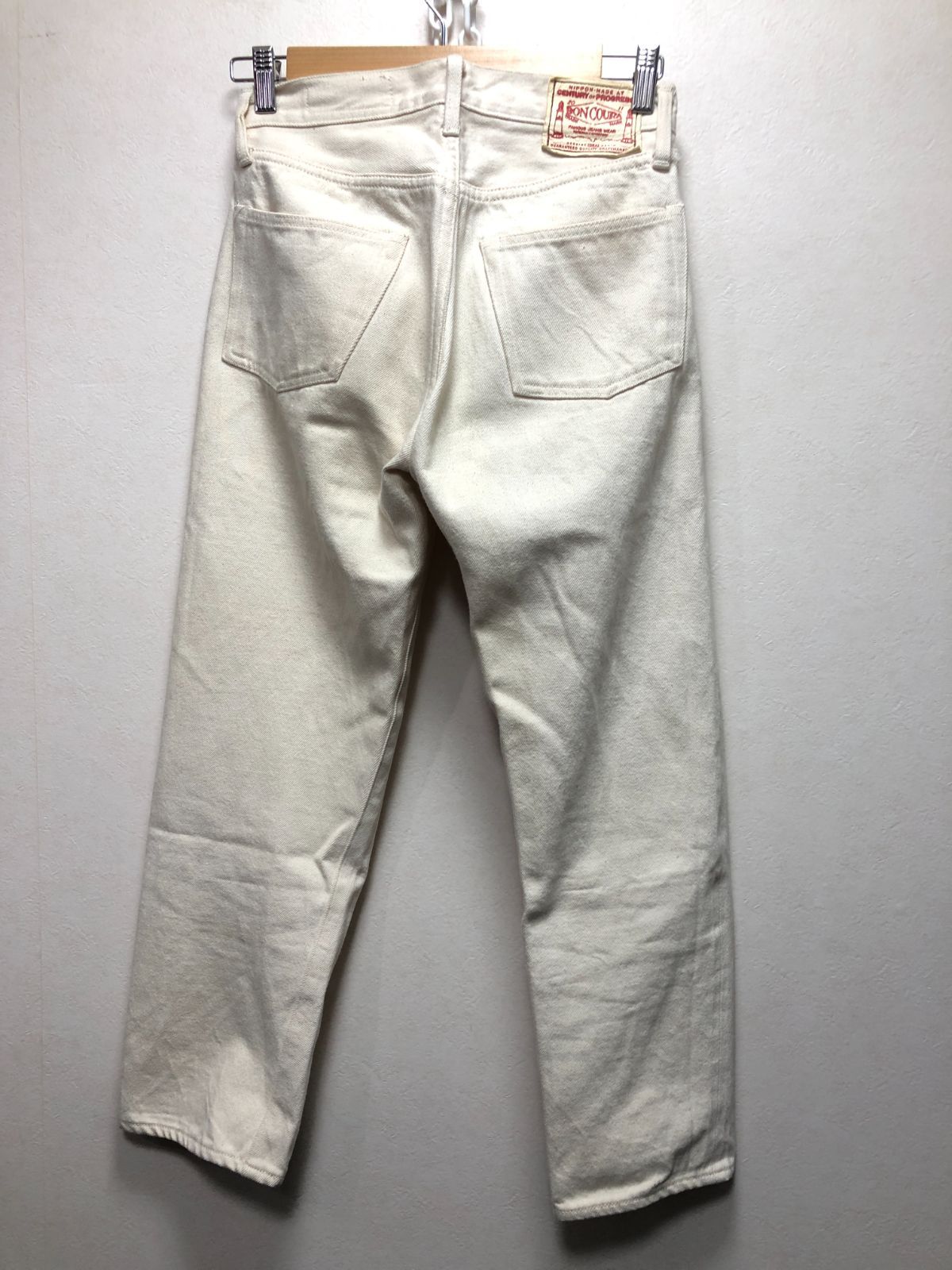 525051 BONCOURA セルビッチ カラー デニム 27 525051 BONCOURA セルビッチ カラー デニム 27 ナチュラル パンツ