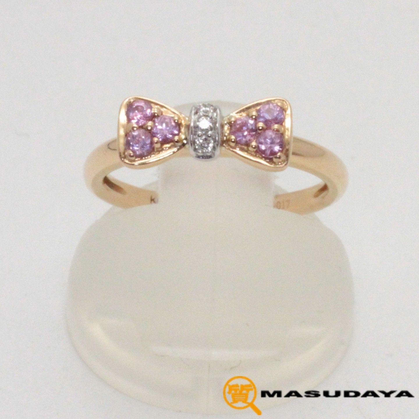 ポンテヴェキオ リボンリングK18PG【美品】 - メルカリ