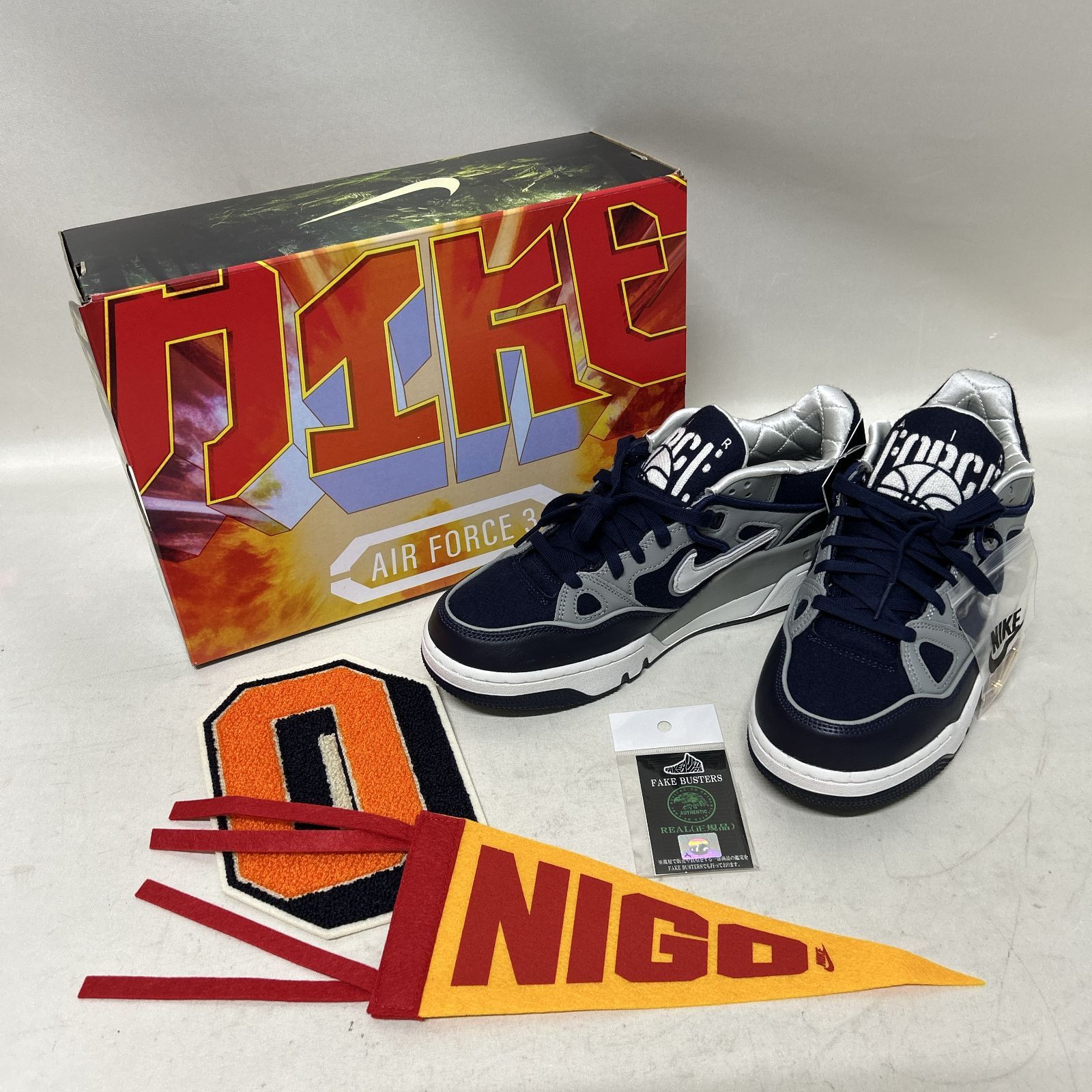 浜館80-2295] NIGO × NIKE AIR FORCE 3 LOW SP 