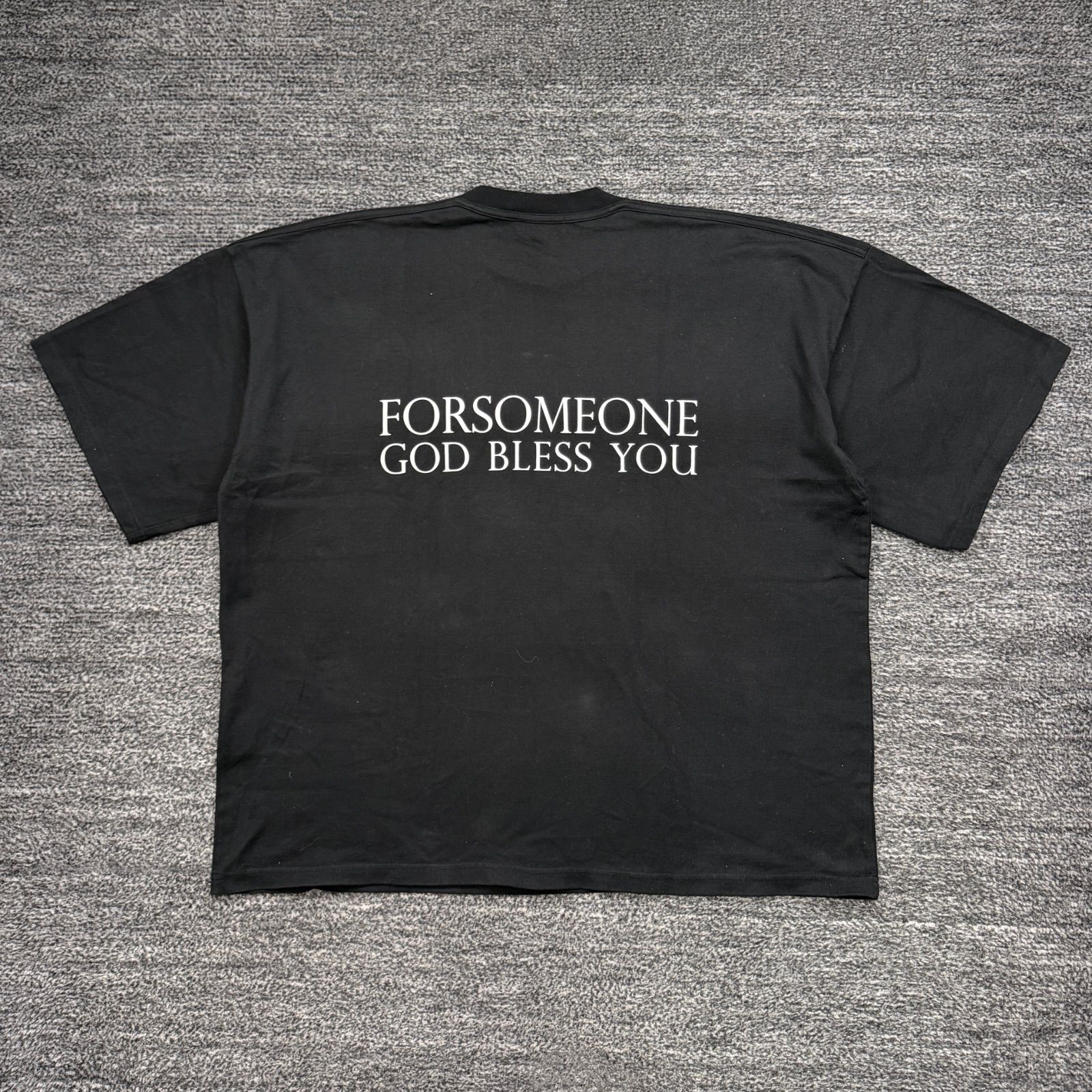FORSOMEONE ロゴ ワイドTシャツ 46 フォーサムワン ブラック □ - メルカリ