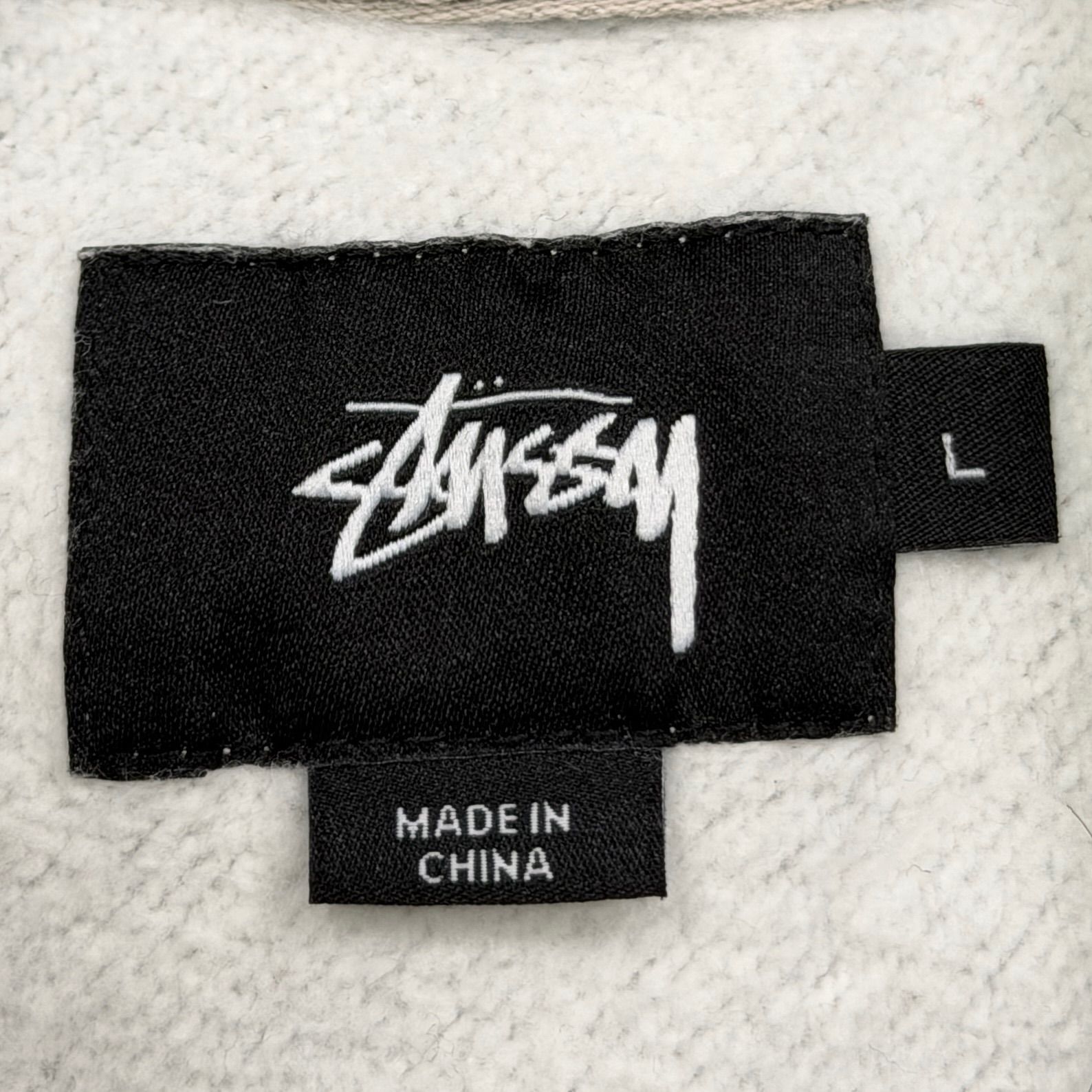 STUSSY ラグランクルーネック スウェット ステューシー グレー 