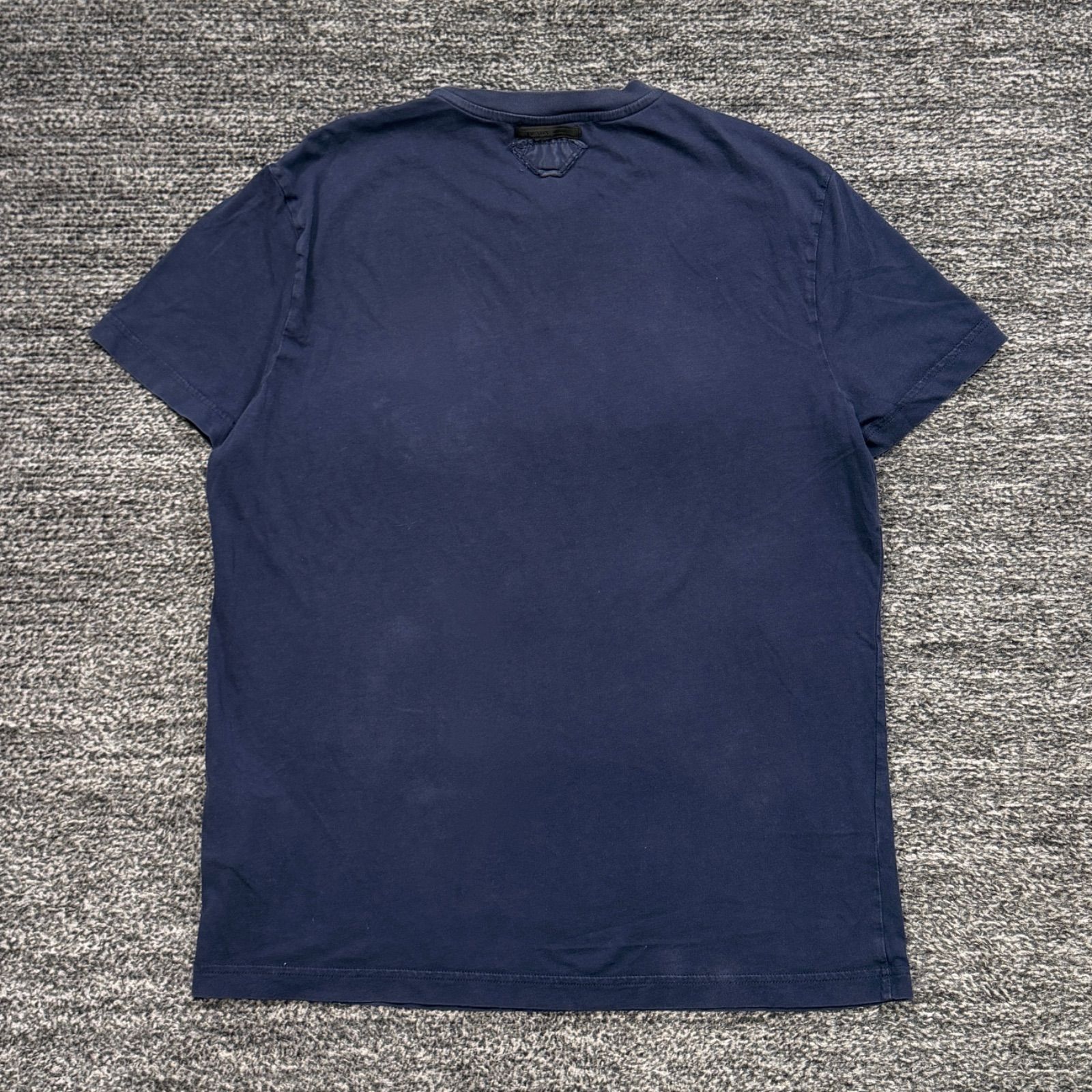 PRADA 半袖 クルーネックTシャツ ネイビー L プラダ □ - メルカリ