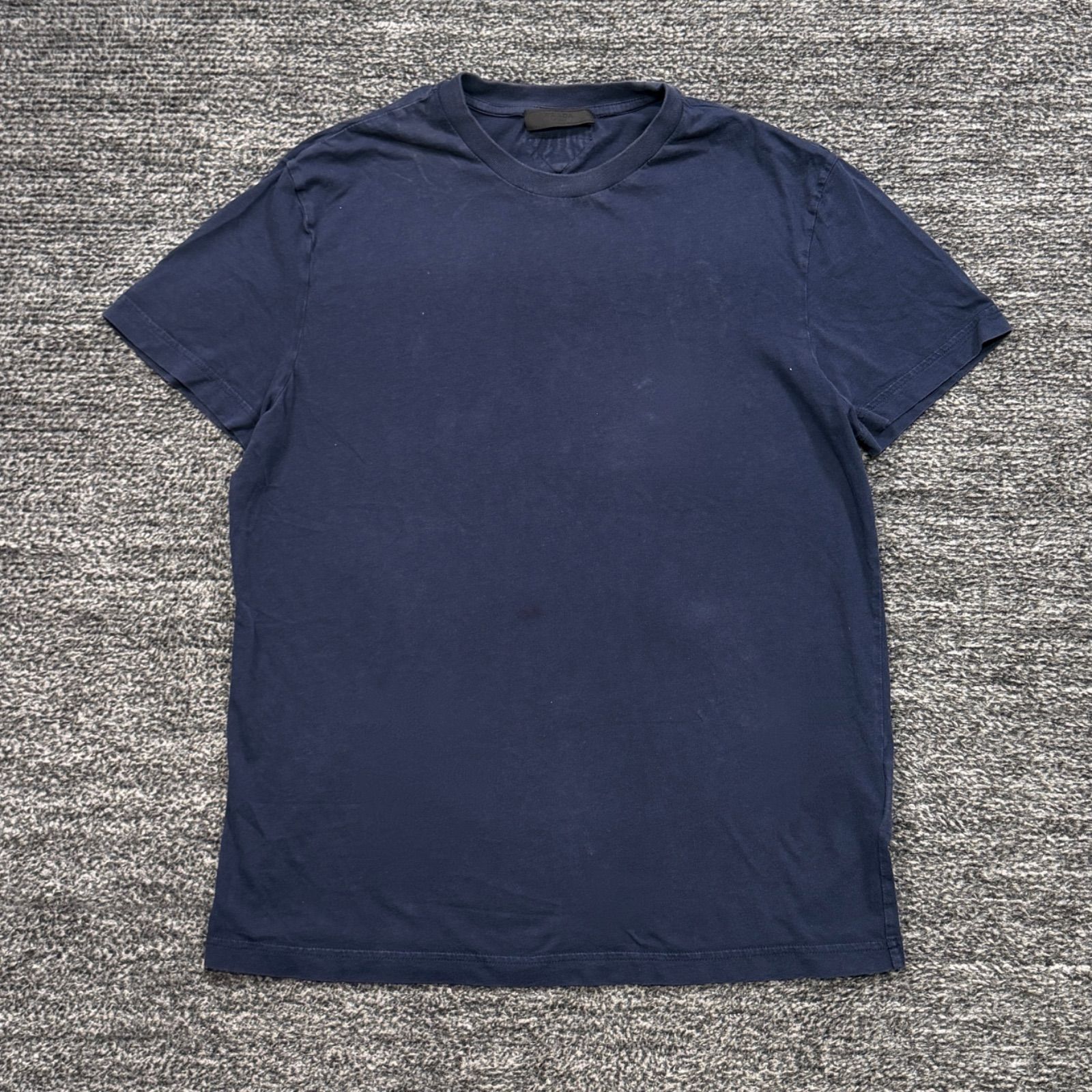 PRADA 半袖 クルーネックTシャツ ネイビー L プラダ □ - メルカリ