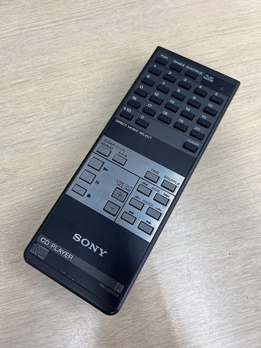 [保証あり] SONY ソニー オーディオリモコン RM-D502A SONY ソニー CDプレーヤー用 オーディオ リモコン RM-D502A - メルカリ