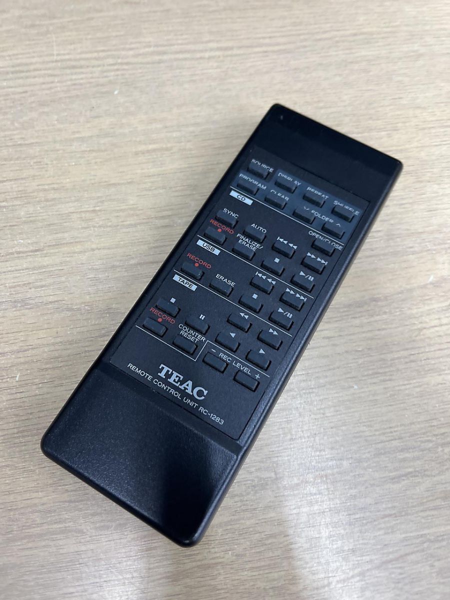 TEAC ティアック CDレコーダー/カセットデッキ用 AD-RW900専用 リモコン RC-1283
