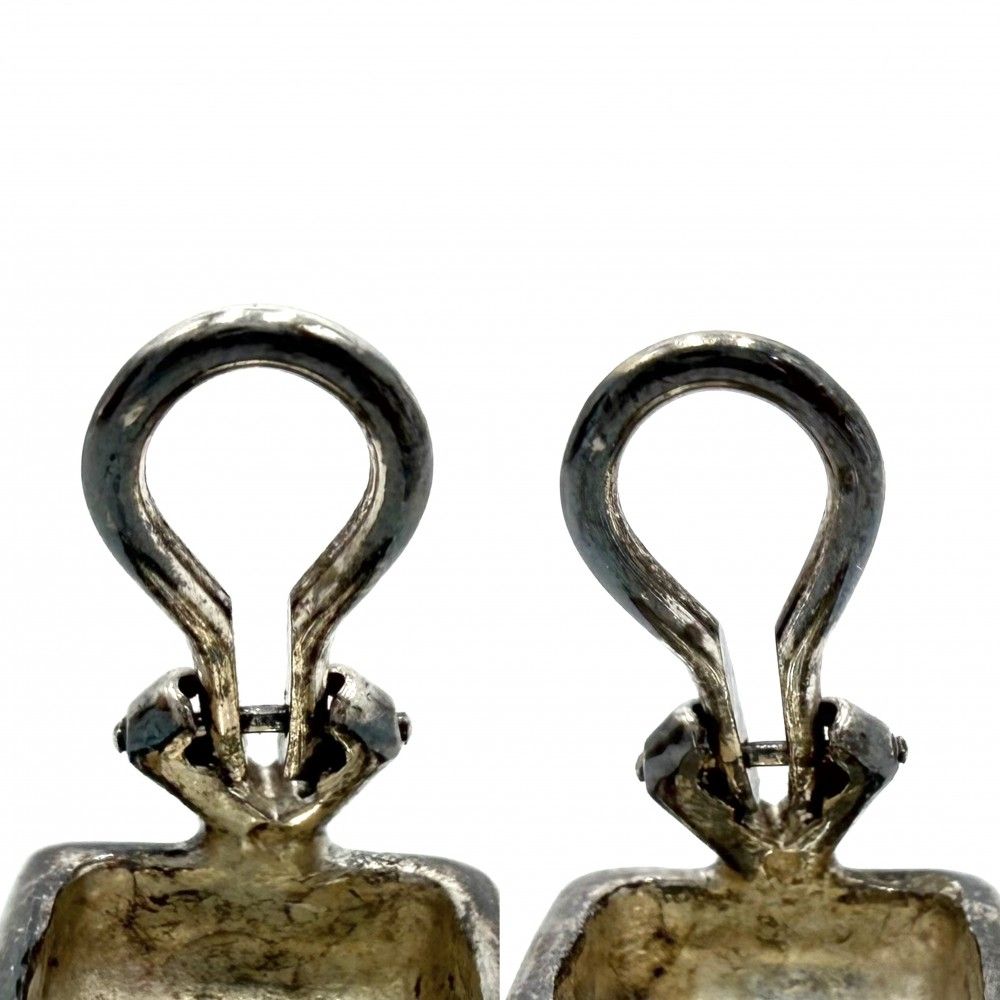 シャネル イヤリング レディース スクエア クローバー アクセサリー マドモアゼル ジュエリー CHANEL シルバー925 シルバー 約9.3g【中古品】