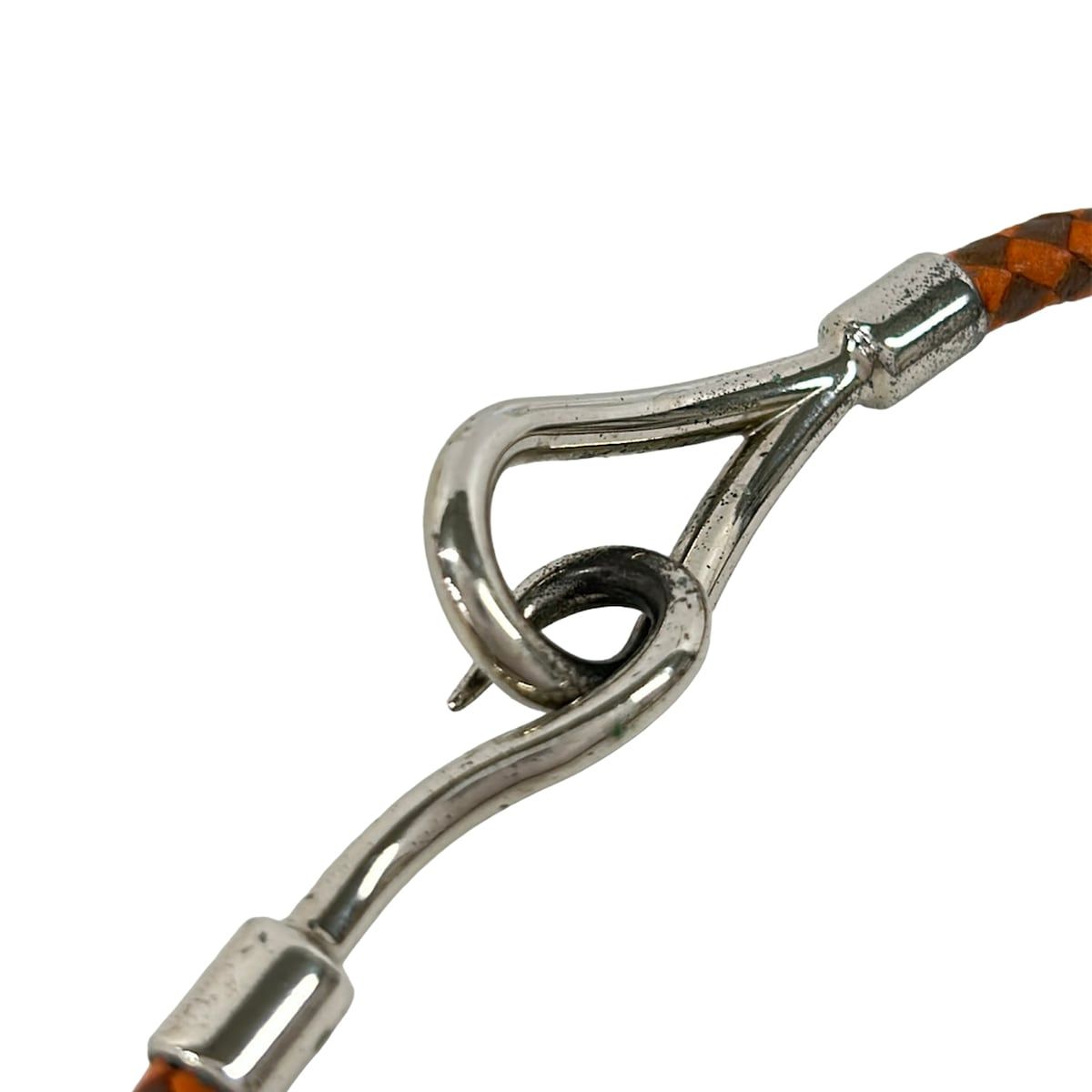 HERMES(エルメス) ブレスレット ジャンボ レザー オレンジ×ダーク