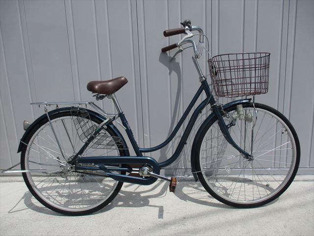 F92★整備済み★完成車発送★中古ママチャリ自転車　美品【ブルー　26インチ 】
