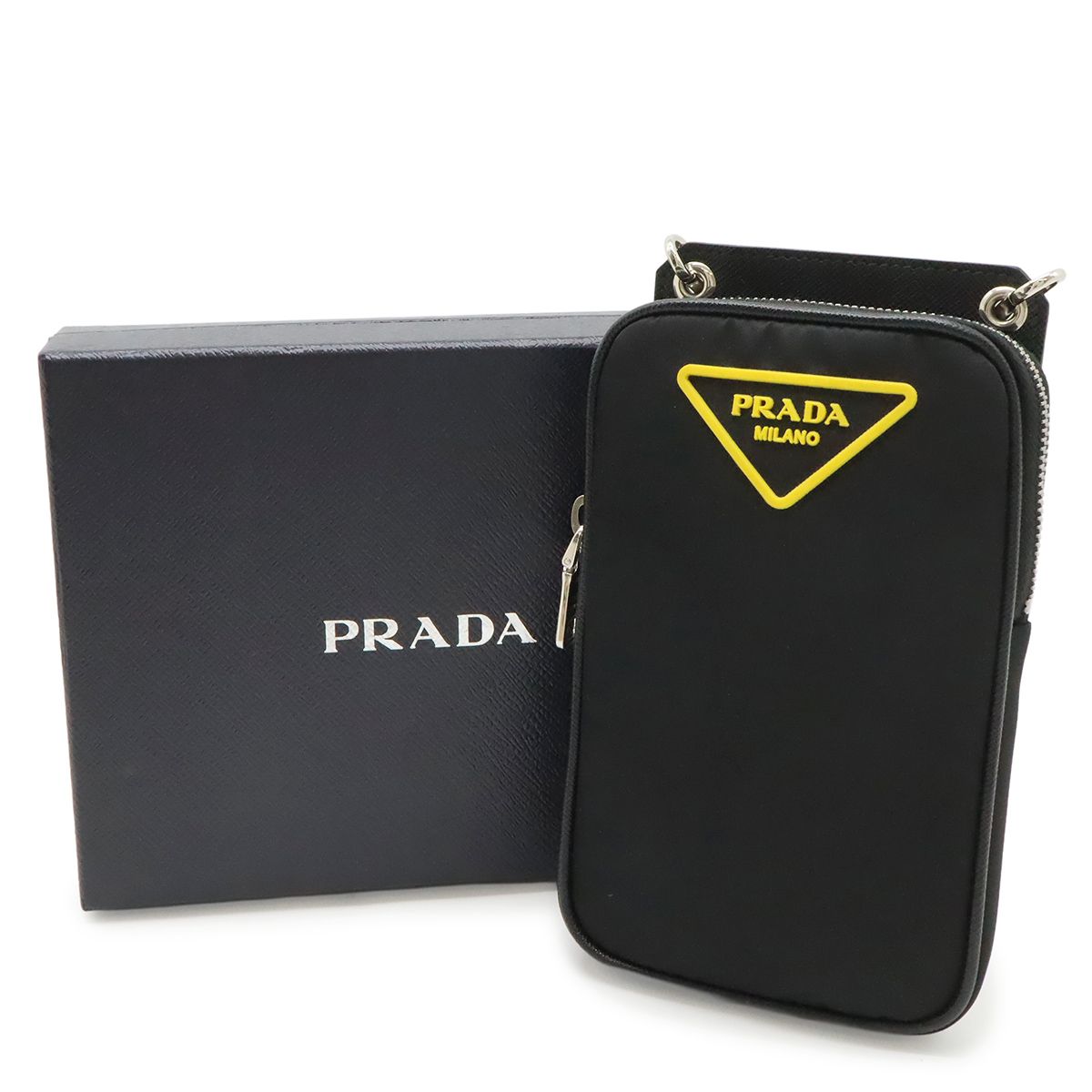 PRADA プラダ トライアングルロゴ スマートフォンケース ショルダー 