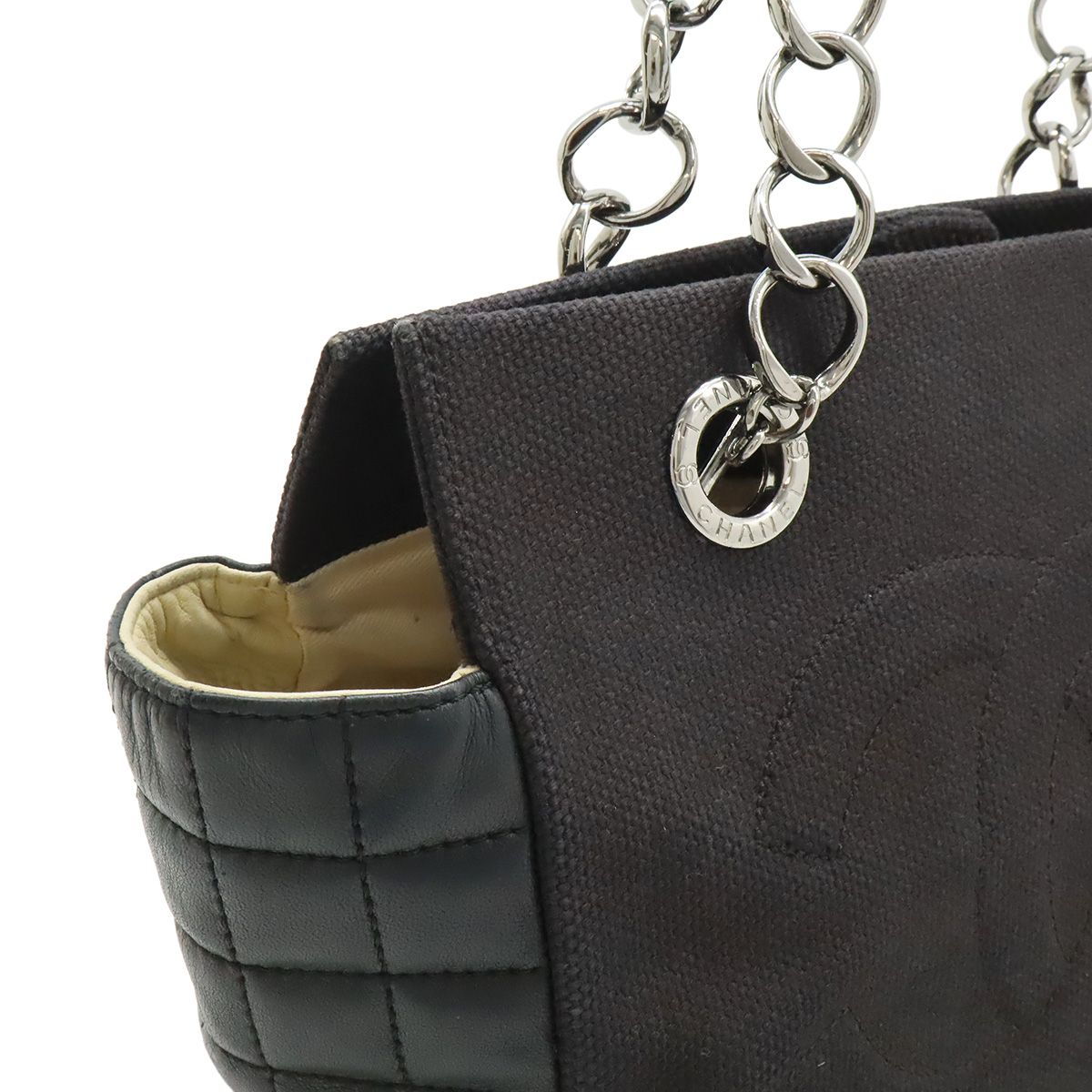 CHANEL シャネル チョコバー チェーントート トートバッグ