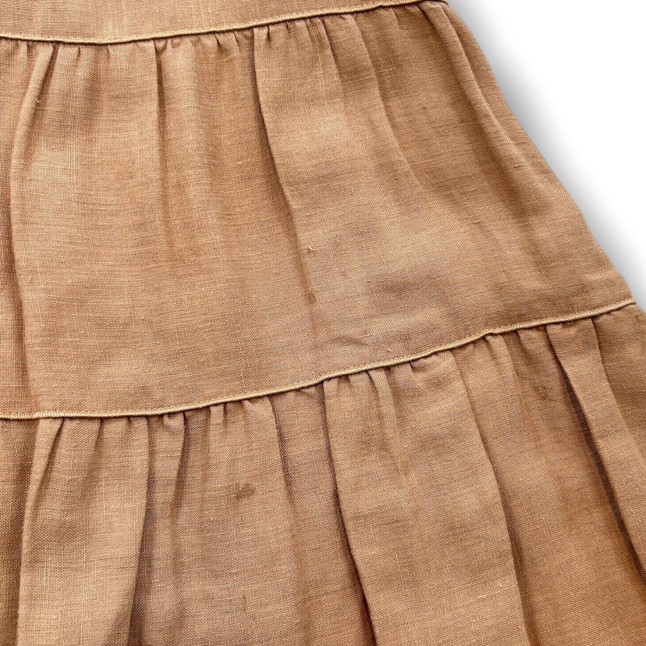 FOXEY フォクシー リネンノースリーブティアードワンピース DressEze