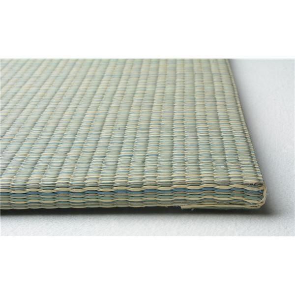 置き畳 ユニット畳 約幅65×奥行65×高さ1.5cm ブルー い草100％ 軽量 滑りにくい加工 空気清浄 キズ防止 四季 しき