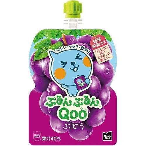 コカ・コーラ ミニッツ メイド ぷるんぷるんQoo ぶどう 125gパウチ×30袋