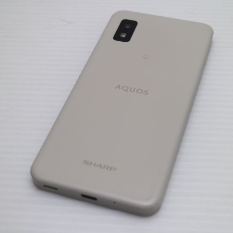 超美品 SIMフリー SH-M20 AQUOS wish アイボリー スマホ 白ロム 土日祝
