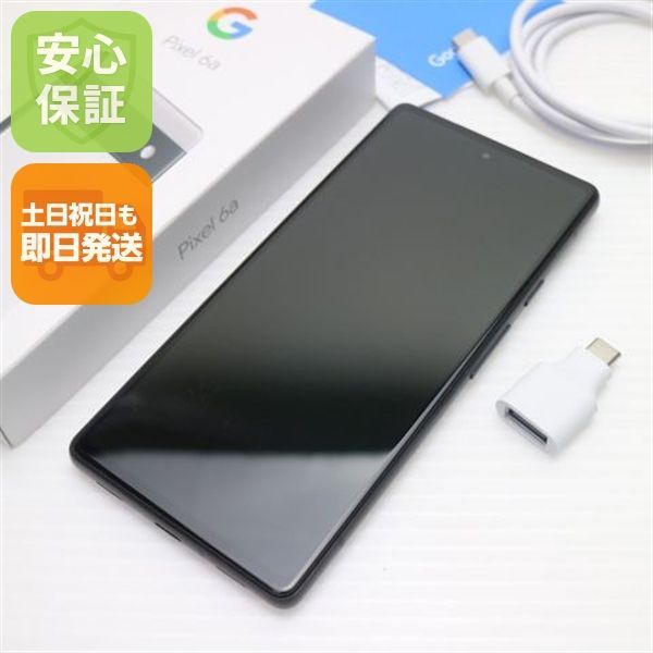 新品同様 SIMフリー Google Pixel 6a チョーク スマホ 白ロム 土日祝