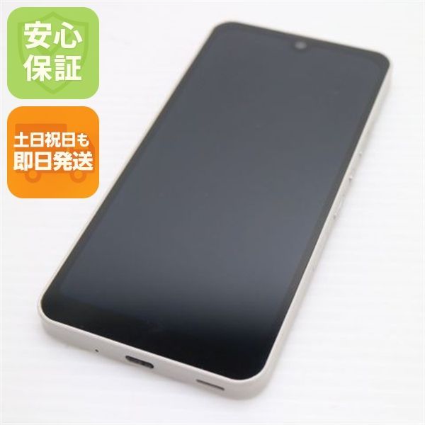 超美品 SIMフリー SH-M20 AQUOS wish アイボリー スマホ 白ロム 土日祝