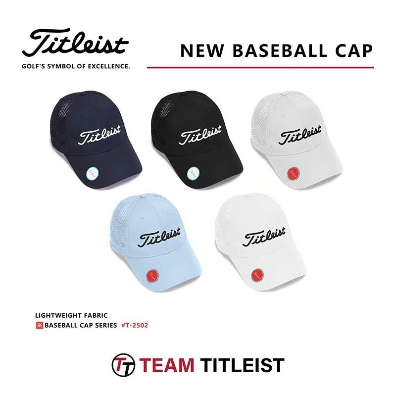 TITLEIST タイトリスト ゴルフキャップ 男女兼用 透気 日よけ スポーツ帽子 全5色