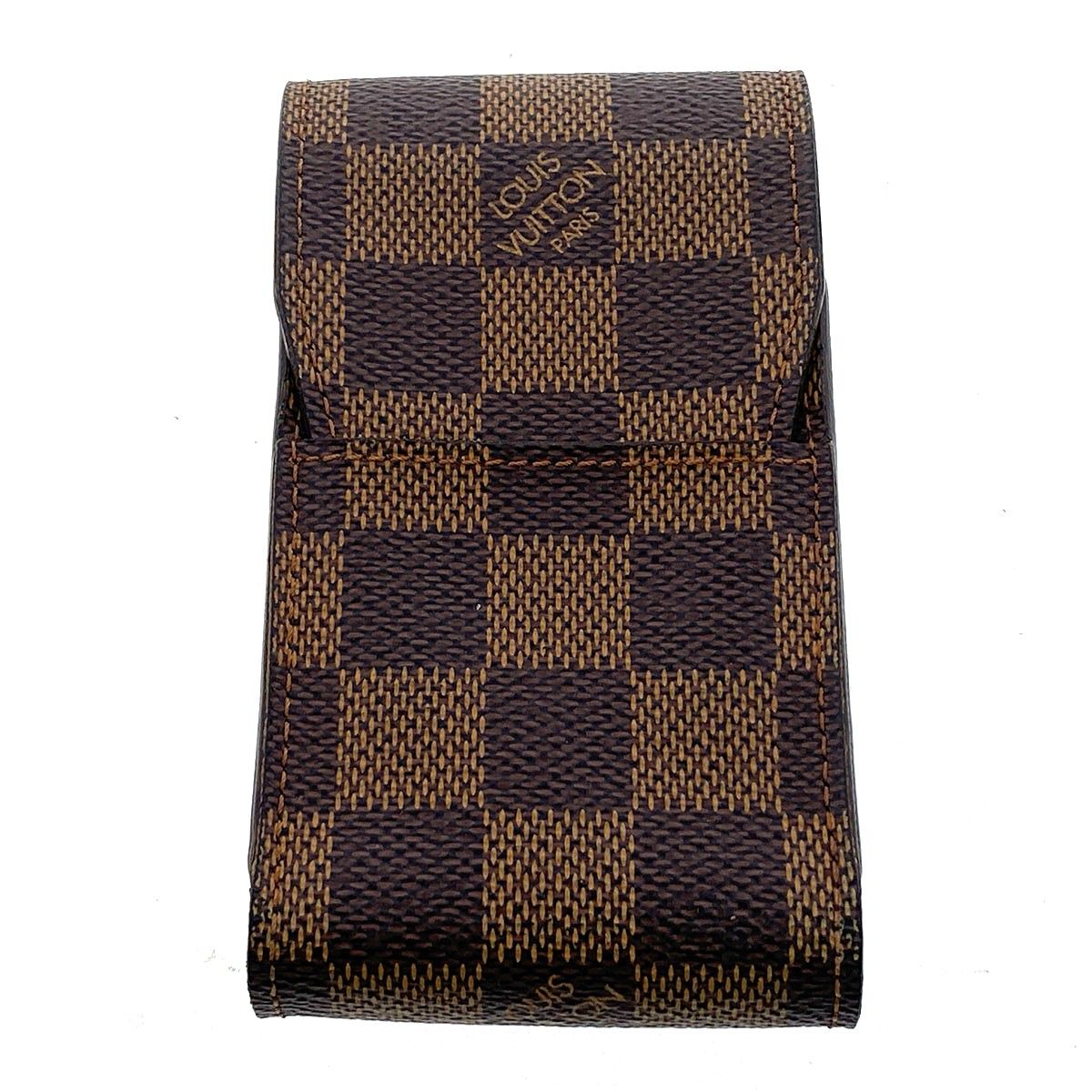 LOUIS VUITTON ルイ・ヴィトン エテュイ シガレット シガレットケース N63024 メンズ ダミエキャンバス ブラウン 中古