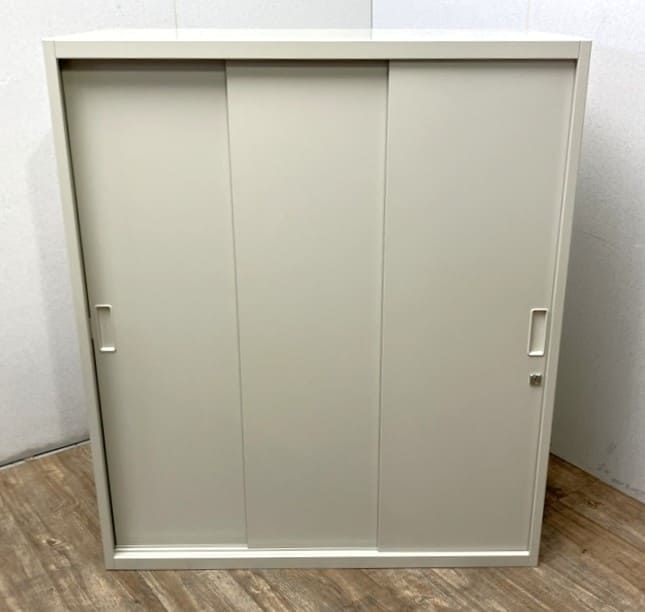 【アウトレット品】ジョインテックス 引違い書庫 FSS-G11 グレー