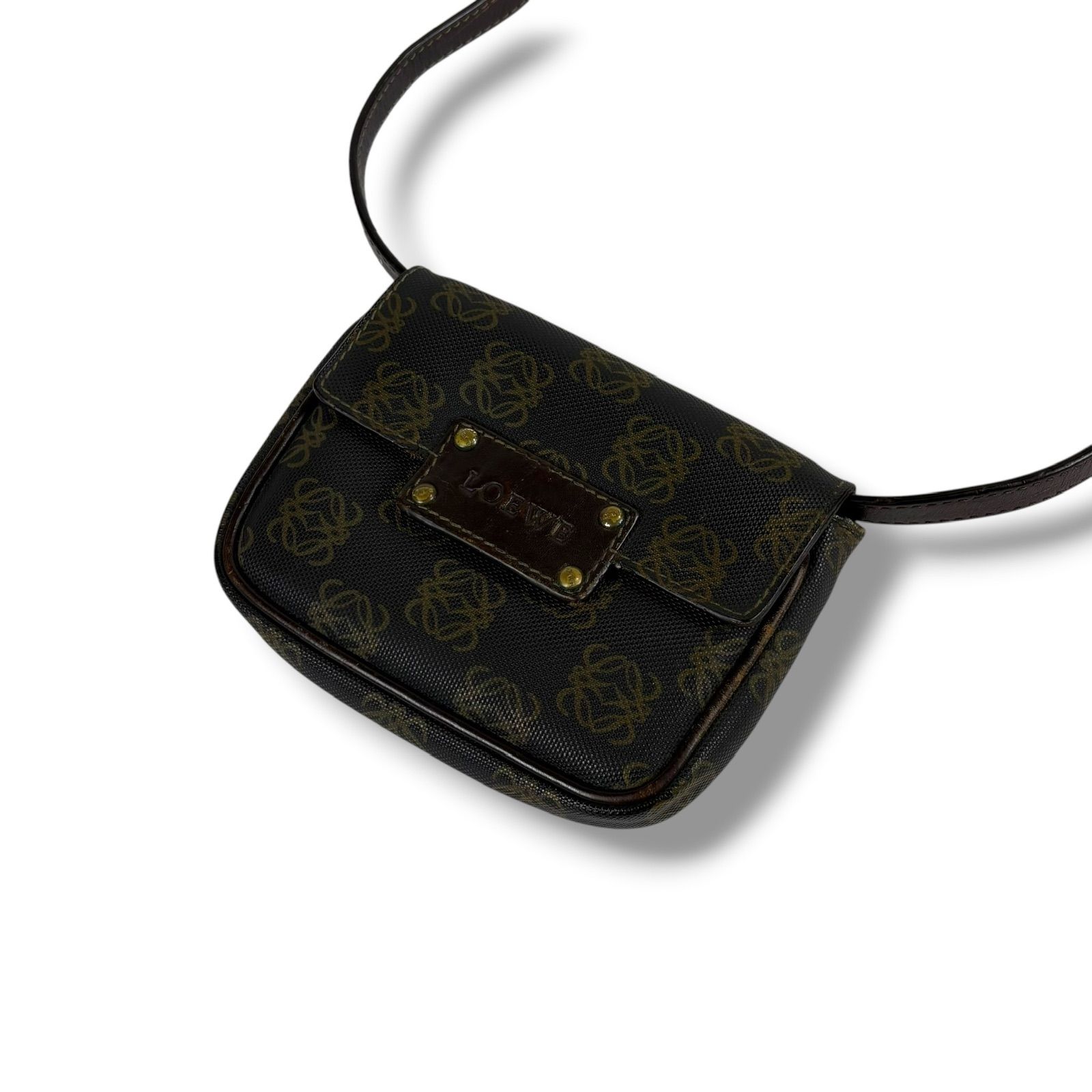 ロエベ LOEWE リピートアナグラムロゴ ウエストポーチ ミニショルダー 