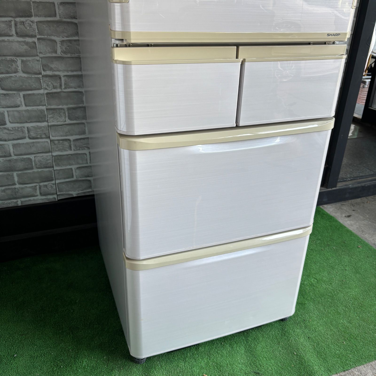 SHARP（412L）5ドア冷蔵庫 どっちもドア 自動製氷 SJ-W411E-N 412L