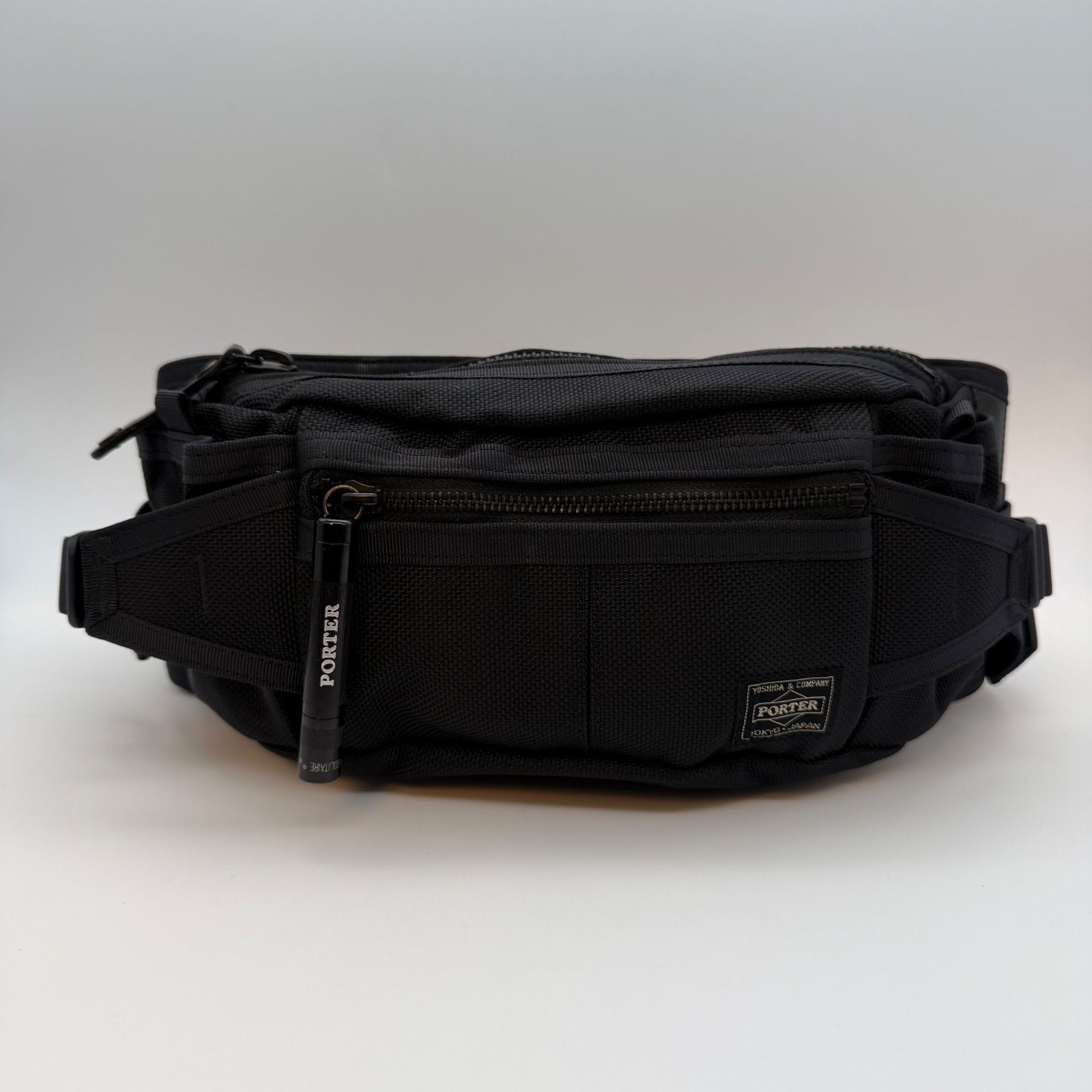 ✨美品 PORTER HEAT ウエストバッグ ボディバッグ ブラック マグライト 