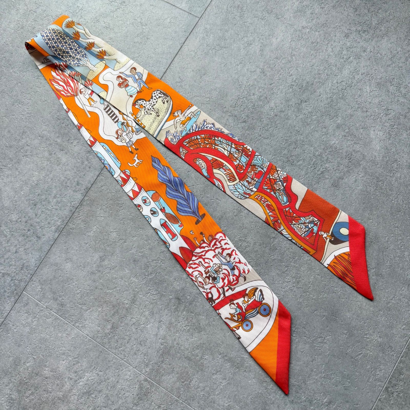 HERMES エルメス ツイリー スカーフ 万博博覧会 Exposition