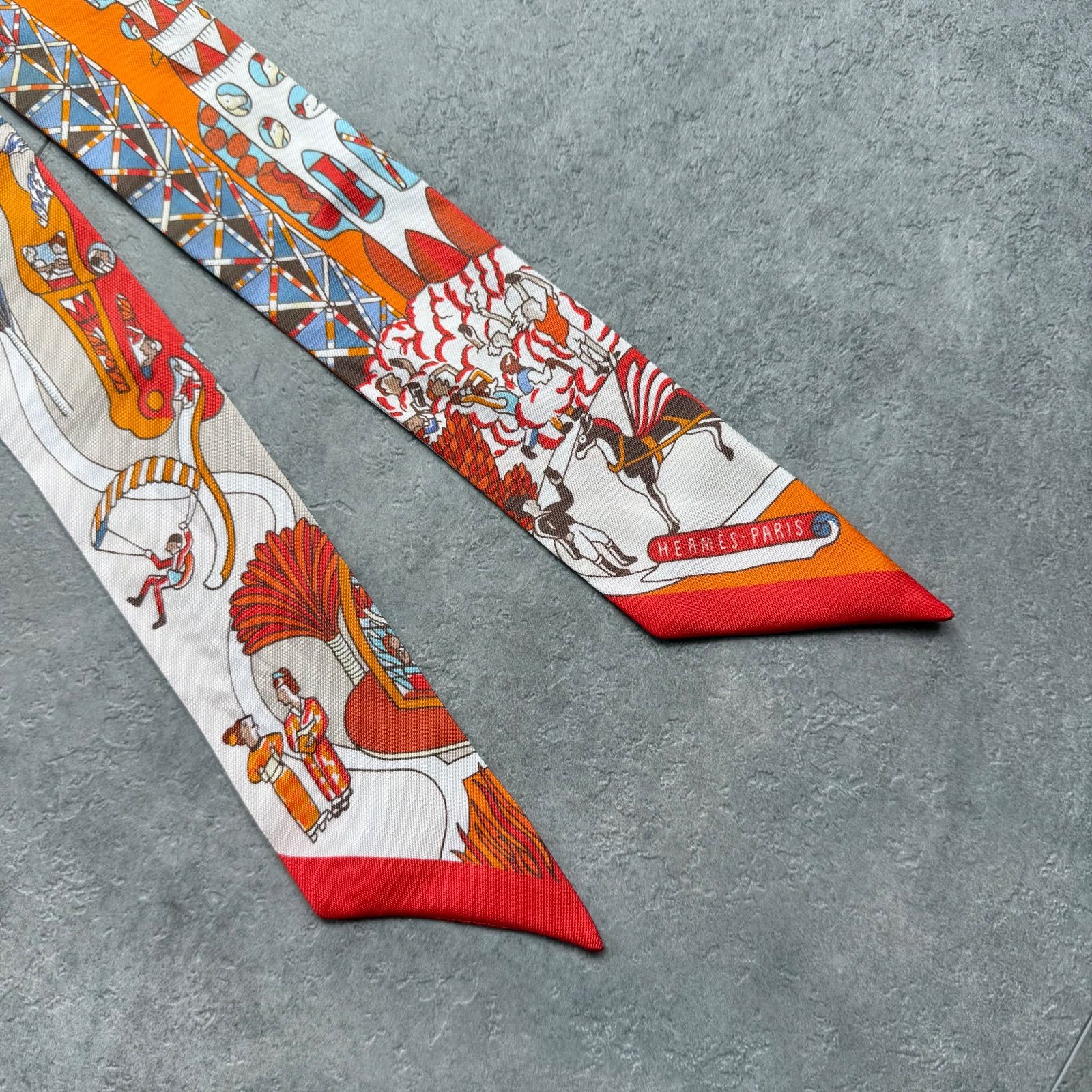 HERMES　Exposition Universelle　万国博覧会　ツイリー HERMES エルメス ツイリー スカーフ 万博博覧会 Exposition