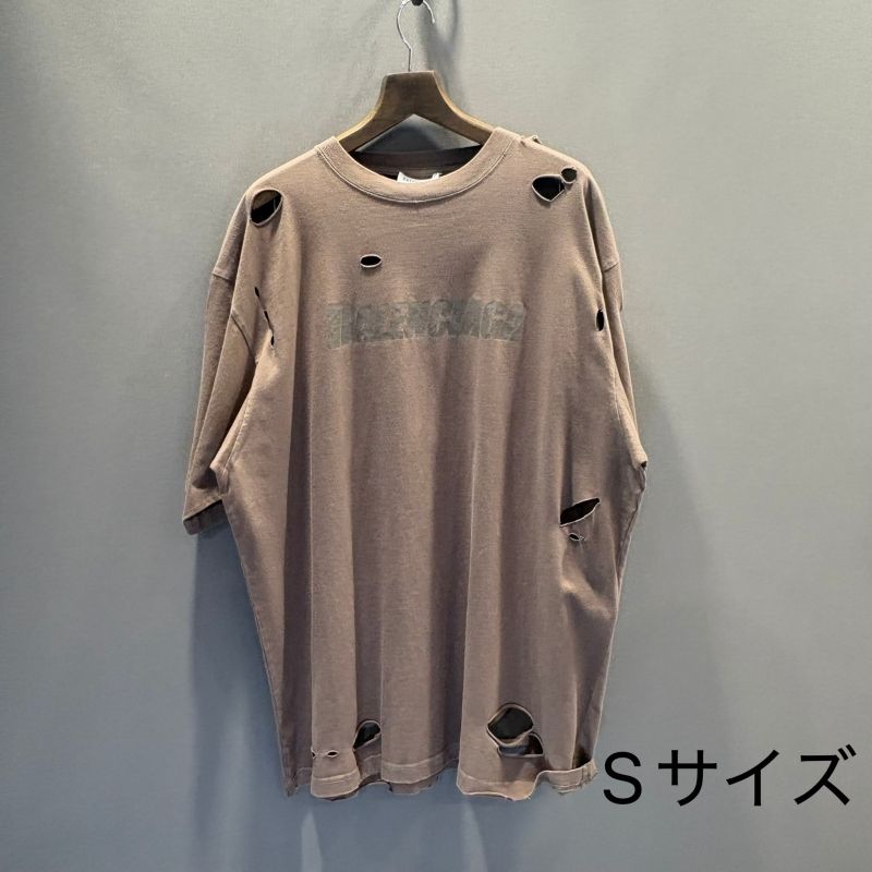BALENCIAGA バレンシアガ デストロイ T ブラウン S - メルカリ