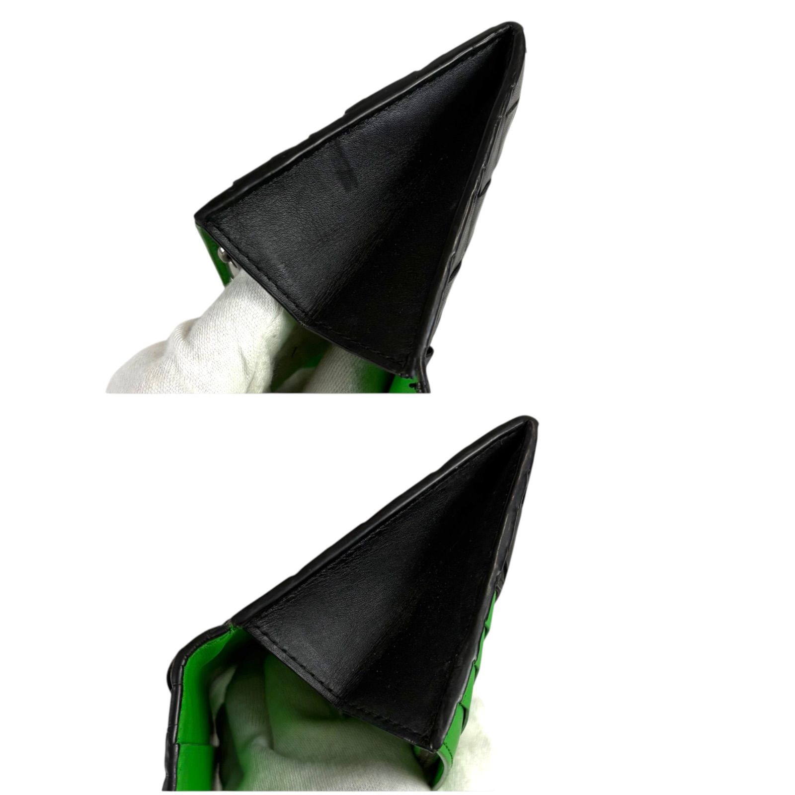 ボッテガヴェネタ BOTTEGA VENETA バイカラー 二つ折り財布 ロング