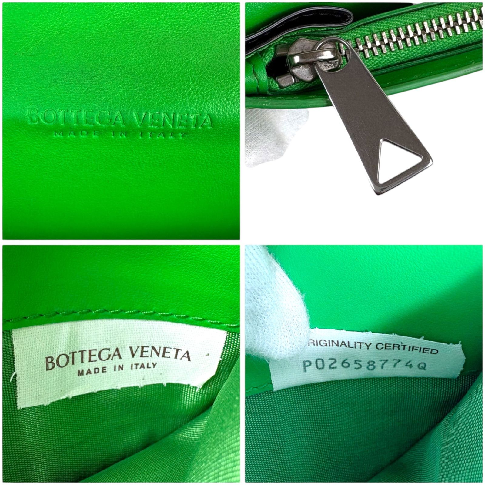 ボッテガヴェネタ BOTTEGA VENETA バイカラー 二つ折り財布 ロング 