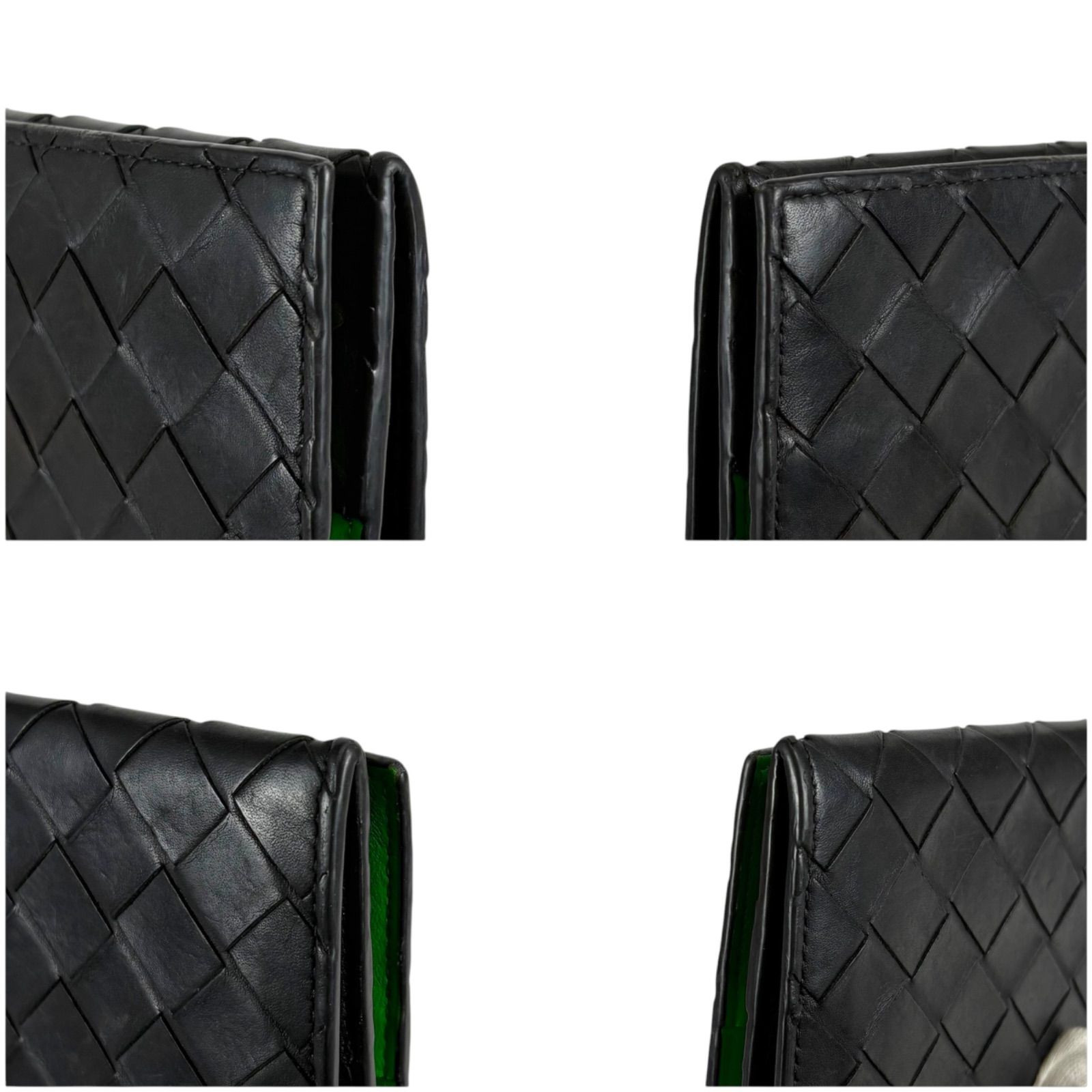 ボッテガヴェネタ BOTTEGA VENETA バイカラー 二つ折り財布 ロング