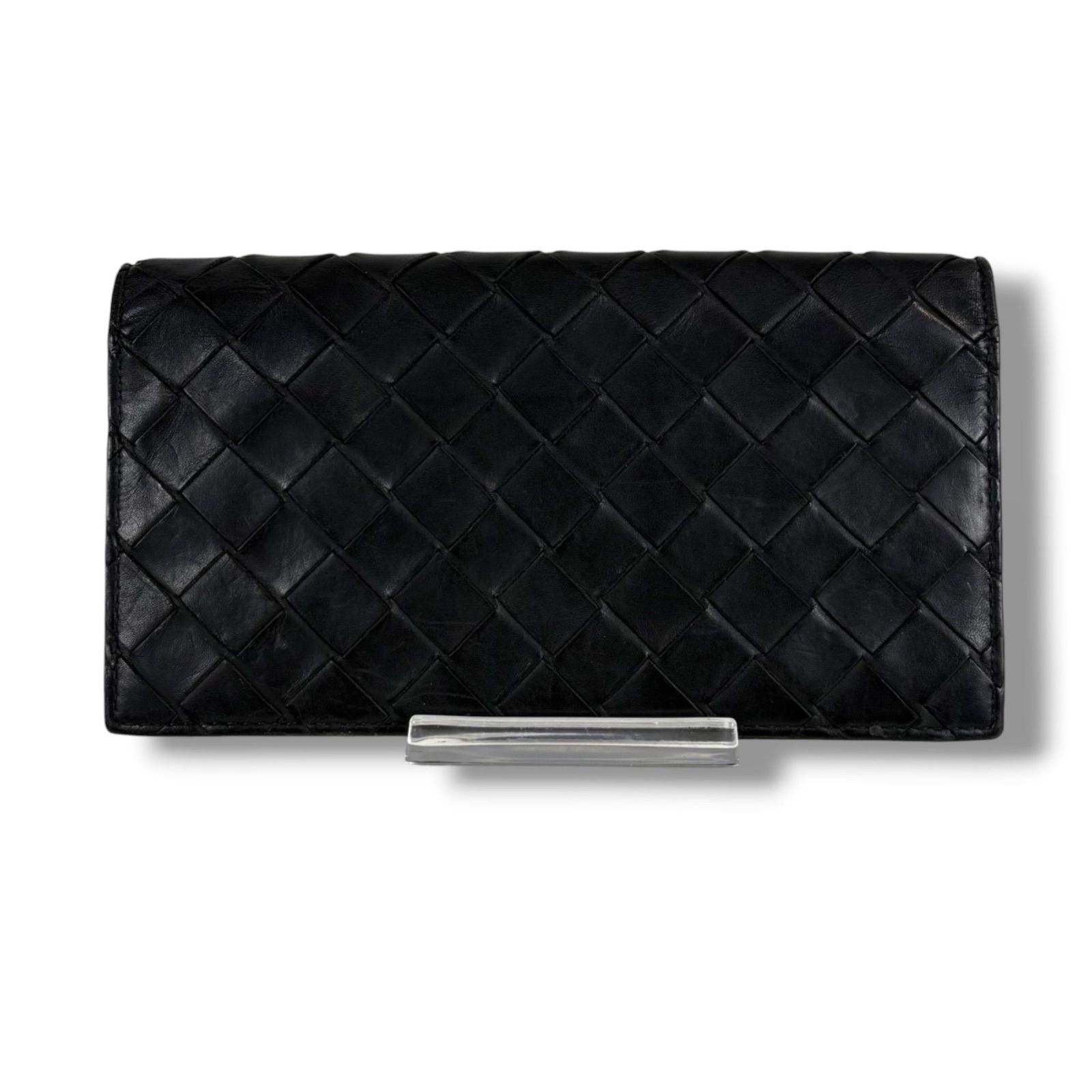 ボッテガヴェネタ BOTTEGA VENETA バイカラー 二つ折り財布 ロング 