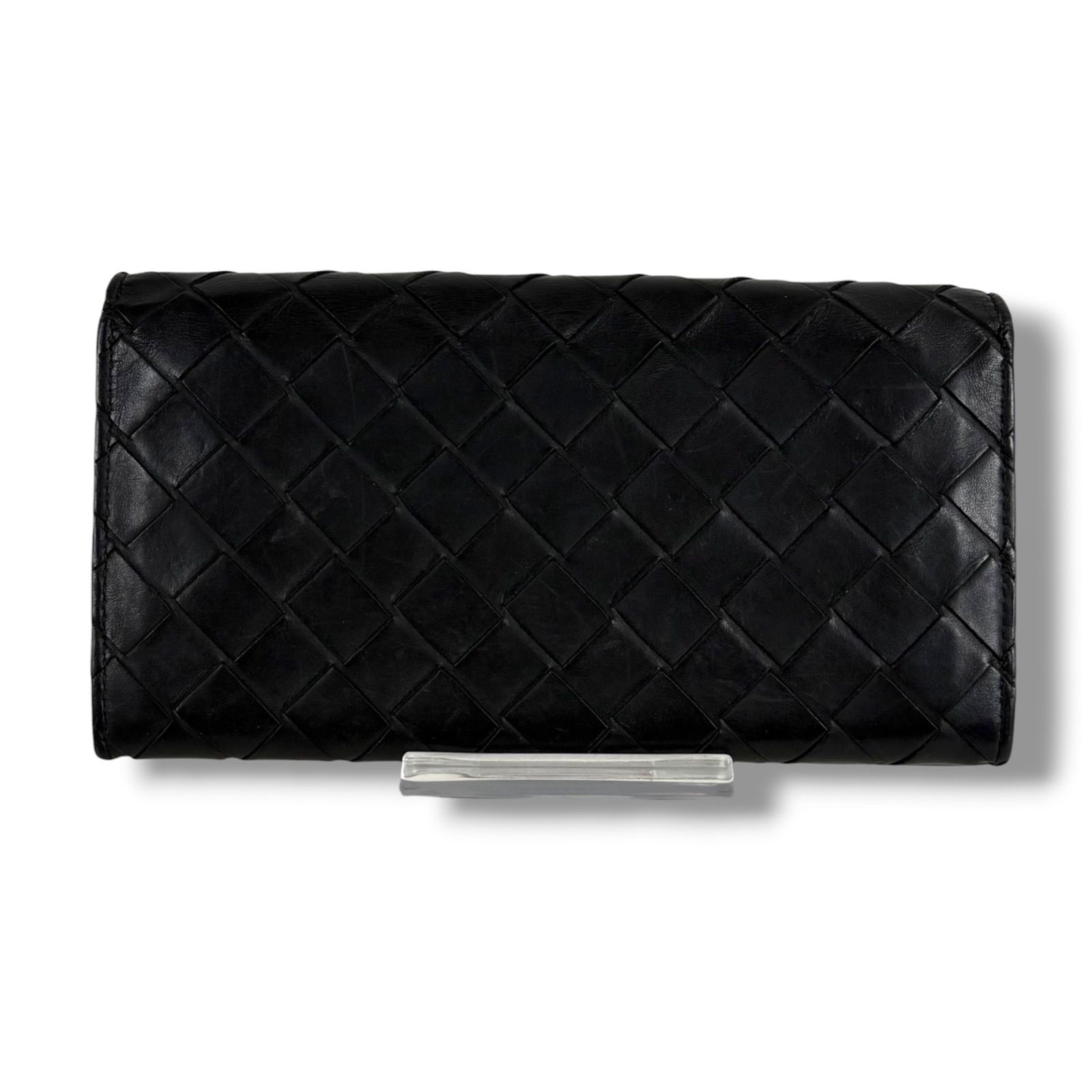 ボッテガヴェネタ BOTTEGA VENETA バイカラー 二つ折り財布 ロング