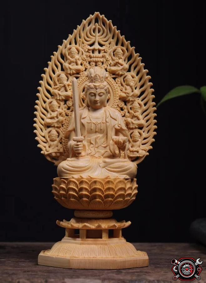 冠婚葬祭・宗教用品 売れ筋 仏教美術 精密彫刻 仏像 手彫り 木彫仏像