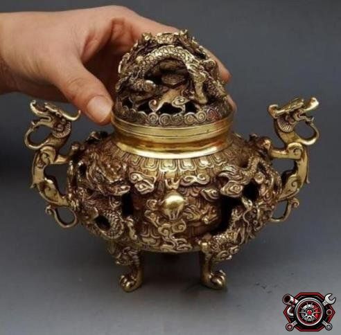 売れ筋 香炉/竜/銅器/銅製品/置物/装飾品/工芸品/風水/財運グッズcp515