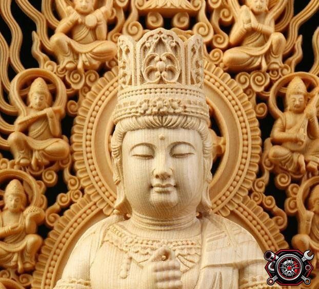 冠婚葬祭・宗教用品 売れ筋 極上品☆総檜材 仏教工芸品 木彫