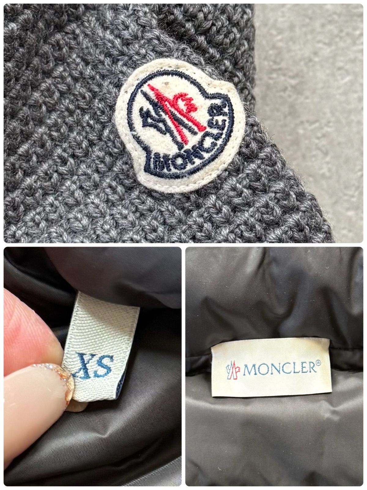 MONCLER モンクレール マグリオーネトリコットカーディガン グレー