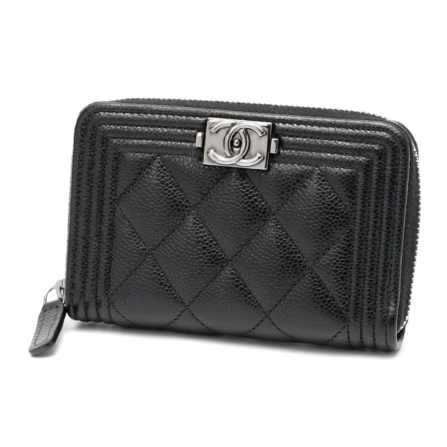 シャネル / CHANEL ボーイシャネル ジップ コインケース / コンパクト 