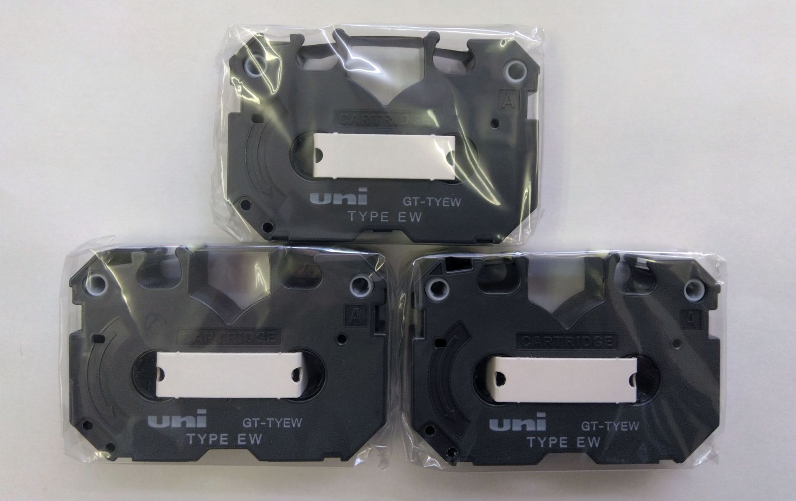 未開封新品　uni　GT-TYEW　三菱鉛筆製ワープロ共通インクリボンカセットTYPE-EW黒　３本セット